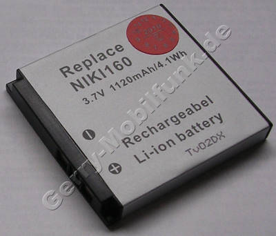 Akku fr HTC P5500 (NIKI160, 35H00103-00M, 35H00103-01M) LiIon 3,7V 1120mAh 4,1Wh ca.25g (Akku vom Markenhersteller, nicht original) 