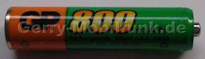 Akku Zelle GP 800 HR03 AAA Ni-MH 1,2V 800mAh 44mm d=10mm
