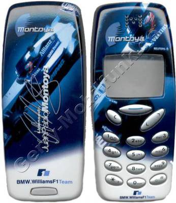 Formel-Rennsport Juan Pablo Montoya vom BMW-Team Oberschale fr Nokia 3310/3330 (cover)