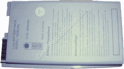 Notebook Akku GERICOM Silver Shadow 2, Li-ion, 14,8 Volt, 3600mAh, silber (155,0 x 88,0 x 20,0mm ca. 387g) Akku vom Markenhersteller