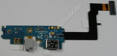 Mikro USB-Anschluß mit Flexkabel Samsung i9100 Galaxy S2 Hintere kleine Platine mit USB Buchse, Mikrofon, Ladebuchse, USB-Konnektor