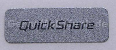 Quickshare Label silber SonyEricsson Z520i