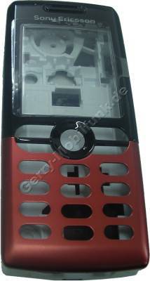 Komplett-Oberschale SonyEricsson T610 red / rot (Frontcover, Mittelgehuse, Akkufachdeckel, Antennenabdeckung Akkudeckel in silber)