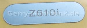 Logolabel blau SonyEricsson Z610i original Label, Logobatch