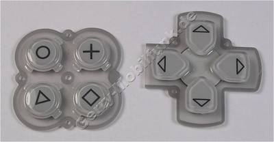 Tastenmatten Set schwarz SonyEricsson Xperia Play R800i Spieletasten Keymate black