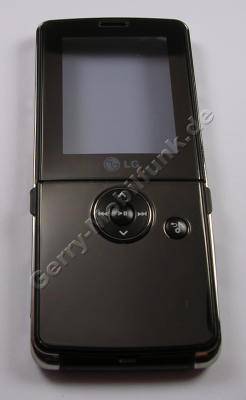 Oberschale LG KM380 original Cover mit Klappe und Player-Tastenmatte, Seitentasten, Abdeckung Ladeanschluß, Abdeckung Speicherkartenschacht