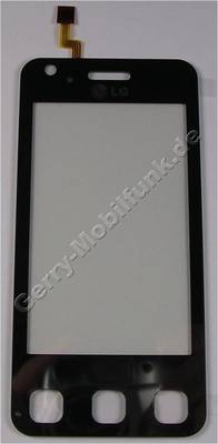 Displayscheibe, Touchpanel LG KC910 Renoir original Bedienfeld, aktive Scheibe