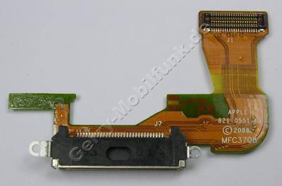 Flexkabel mit Konnektor Apple iPhone 3G, Systemkonnektor, Systemanschlus mit Flachbandkabel voll bestückt