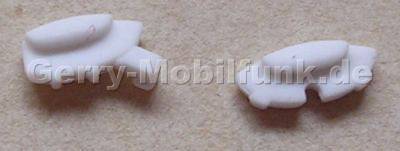 Gummi Stopper links plus rechts Nokia 6131 original weiss