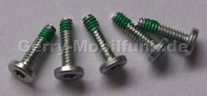 5 Stck Schrauben 1,4x5mm Nokia 6110 Navigator Schrauben der Unterschale Torx TX4 plus 