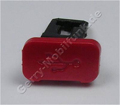 Abdeckung USB-Anschluß rot Nokia 5320 music original Kappe vom Mini-USB-Anschluß