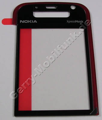 Displayscheibe schwarz Nokia 5730 Xpress Music original Fenster vom A-Cover der Oberschale