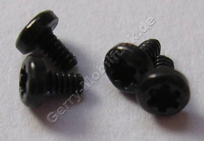 4 Schrauben 1,0x1,9 Nokia E7-00 original Schraubenset schwarz, Torx TX4 plus , Schrauben der Oberschale