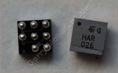 Kartenleser IC Nokia Asha 501 original SMD Bauteil, ASIP SIM ESD/EMI FILT 400UM BGA8 ( SIM IC-Treiber, IC Driver )