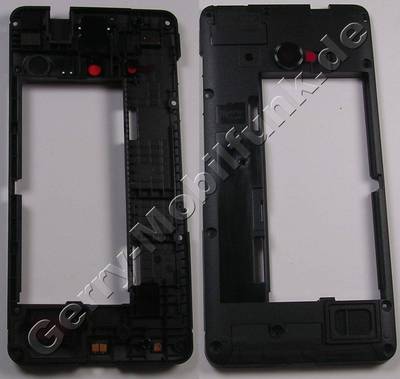 Gehäuserahmen Microsoft Lumia 550 original C-Cover CHASSIS LTE SS ASSEMBLY MASTER mit Kamerascheibe, Freisprechlautsprecherdichtung, Antennen