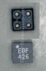 Lade IC mit Feinsicherung Nokia Lumia 735 original ASIP FUSE plus TVS 02