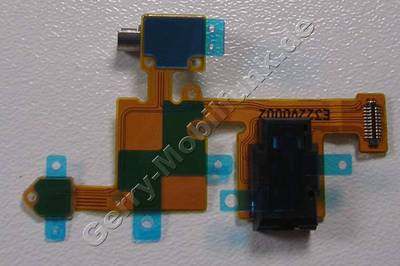 Headsetbuchse mit Flexkabel und Vibrationsmotor Nokia Lumia 735 original TOP FLEX ASSY P6164, Headset Konnektor